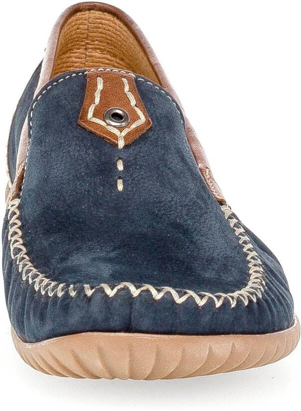 Gabor Mocassins Florence slipper instapschoen comfortabele schoen met contrastnaad breedte g (=wijd)