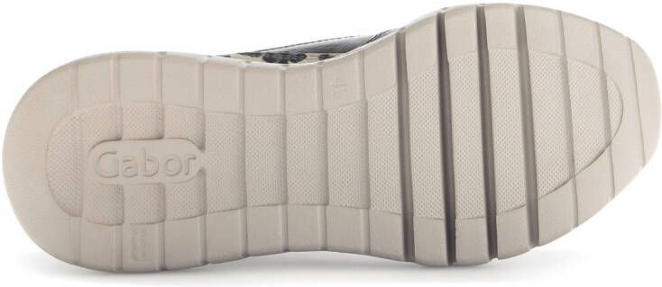 Gabor Plateausneakers veterschoen halfhoge schoen met modieuze contrast inzetten