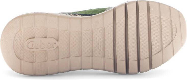 Gabor Plateausneakers veterschoen halfhoge schoen met modieuze contrast inzetten