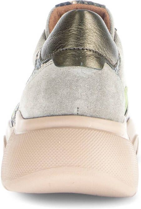Gabor Plateausneakers veterschoen halfhoge schoen met modieuze contrast inzetten