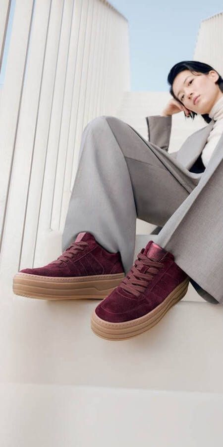 Gabor Plateausneakers vrijetijdsschoen lage schoen veterschoen met best fitting-uitrusting