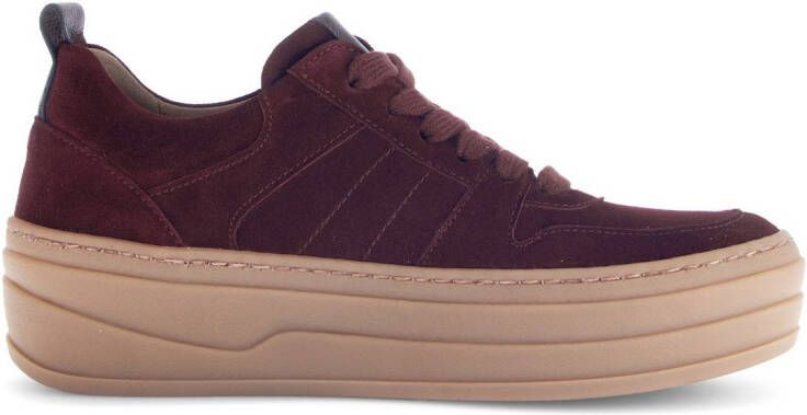 Gabor Plateausneakers vrijetijdsschoen lage schoen veterschoen met best fitting-uitrusting