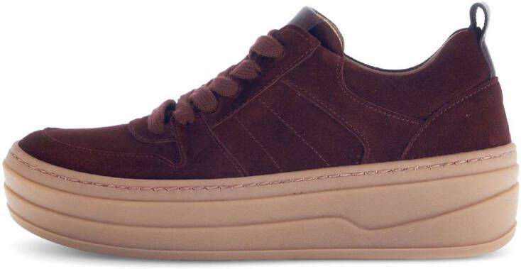 Gabor Plateausneakers vrijetijdsschoen lage schoen veterschoen met best fitting-uitrusting