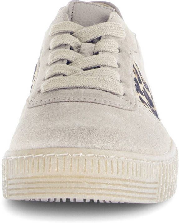 Gabor Plateausneakers vrijetijdsschoen halfhoge schoen veterschoen met plateauzool in crêpe-optiek
