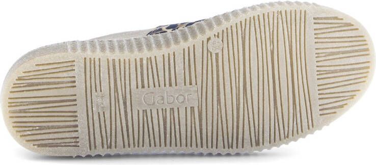 Gabor Plateausneakers vrijetijdsschoen halfhoge schoen veterschoen met plateauzool in crêpe-optiek