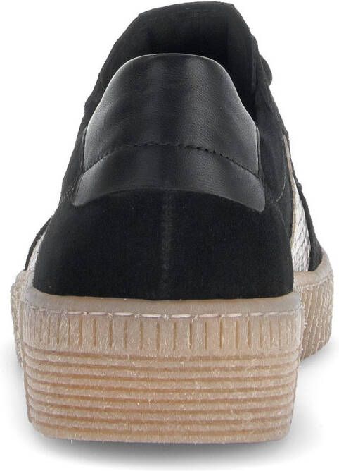 Gabor Plateausneakers vrijetijdsschoen halfhoge schoen veterschoen met plateauzool in crêpe-optiek