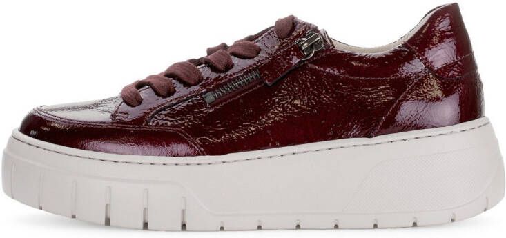 Gabor Plateausneakers Vrijetijdsschoen lage schoen veterschoen met gepolsterde schacht