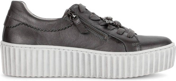 Gabor Plateausneakers vrijetijdsschoen lage schoen veterschoen met best fitting-uitrusting