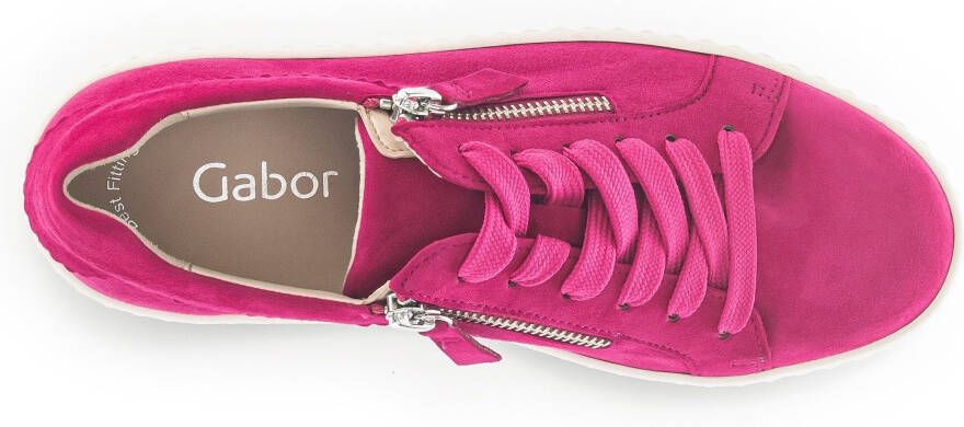 Gabor Plateausneakers met best fitting-uitrusting vrijetijdsschoen lage schoen veterschoen