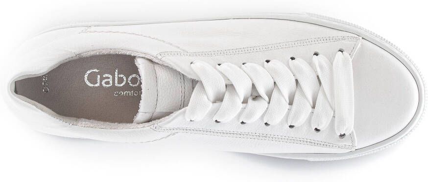 Gabor Plateausneakers Florence met optifit verwisselbare binnenzool vrijetijdsschoen lage schoen veterschoen