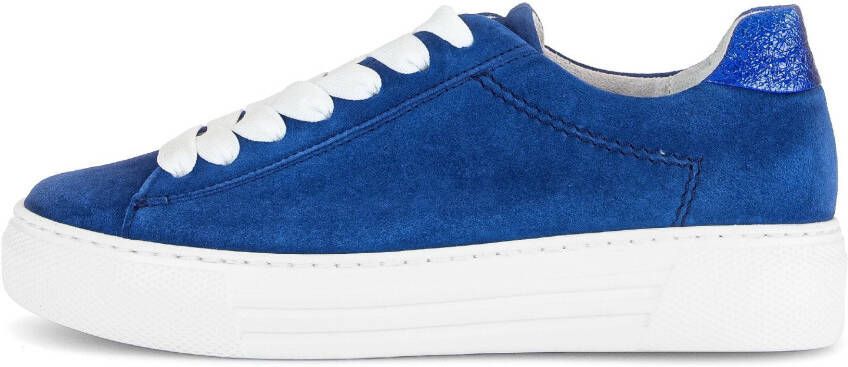 Gabor Plateausneakers Florence vrijetijdsschoen lage schoen veterschoen met subtiele decoratieve stiksels