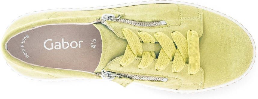 Gabor Plateausneakers met best fitting-uitrusting vrijetijdsschoen lage schoen veterschoen
