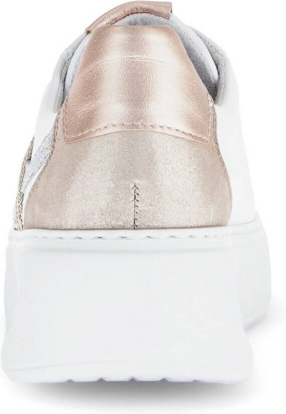 Gabor Plateausneakers Florence vrijetijdsschoen lage schoen veterschoen contrastafwerking breedte g (=breed)