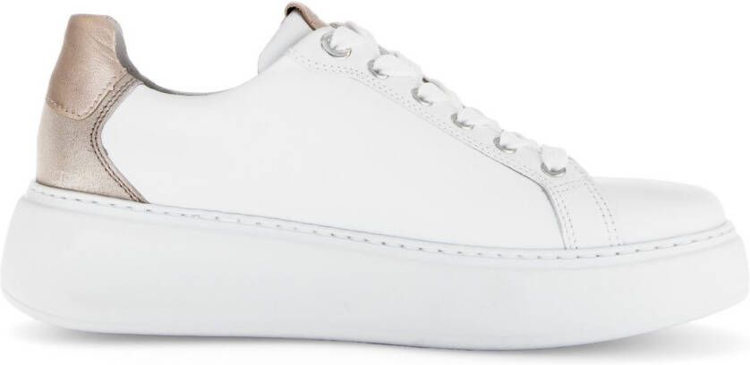 Gabor Plateausneakers Florence vrijetijdsschoen lage schoen veterschoen contrastafwerking breedte g (=breed)