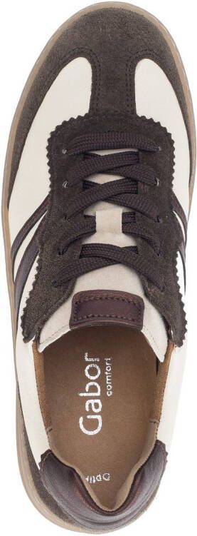 Gabor Plateausneakers Florence vrijetijdsschoen lage schoen veterschoen in comfortabele breedte g (= wijd)