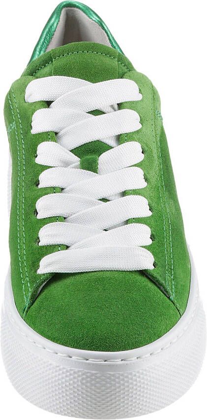 Gabor Plateausneakers Florence met subtiele contrastafwerking vrijetijdsschoen halfhoge schoen veterschoen