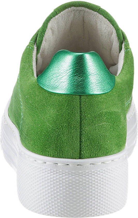 Gabor Plateausneakers Florence met subtiele contrastafwerking vrijetijdsschoen halfhoge schoen veterschoen