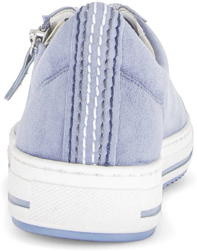 Gabor Plateausneakers Florence veterschoenen lage schoen met contraststiksels op de hiel g-breedte