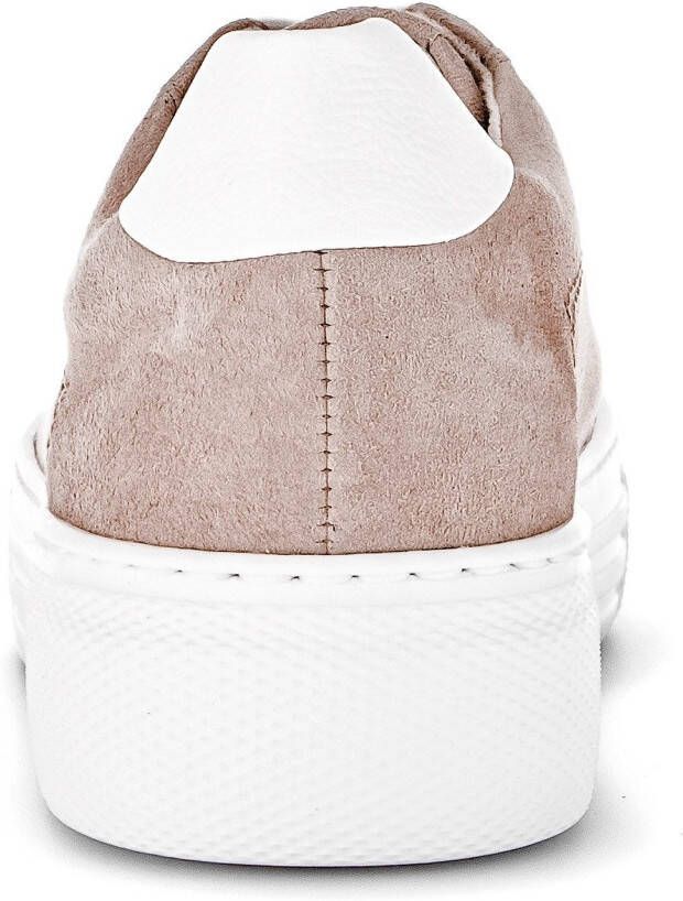 Gabor Plateausneakers Florence vrijetijdsschoen lage schoen veterschoen met decoratieve stiksels g-breedte