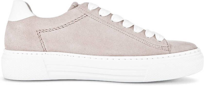 Gabor Plateausneakers Florence vrijetijdsschoen lage schoen veterschoen met decoratieve stiksels g-breedte