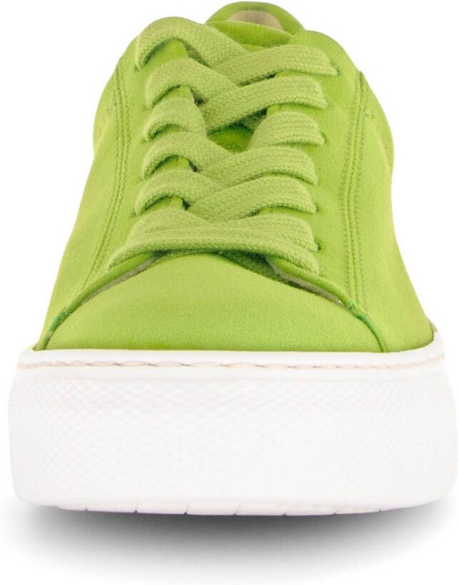 Gabor Plateausneakers Florence vrijetijdsschoen lage schoen veterschoen met subtiele decoratieve stiksels