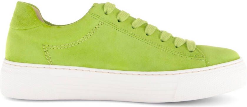 Gabor Plateausneakers Florence vrijetijdsschoen lage schoen veterschoen met subtiele decoratieve stiksels