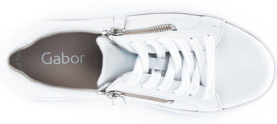 Gabor Plateausneakers vrijetijdsschoen lage schoen veterschoen met best fitting