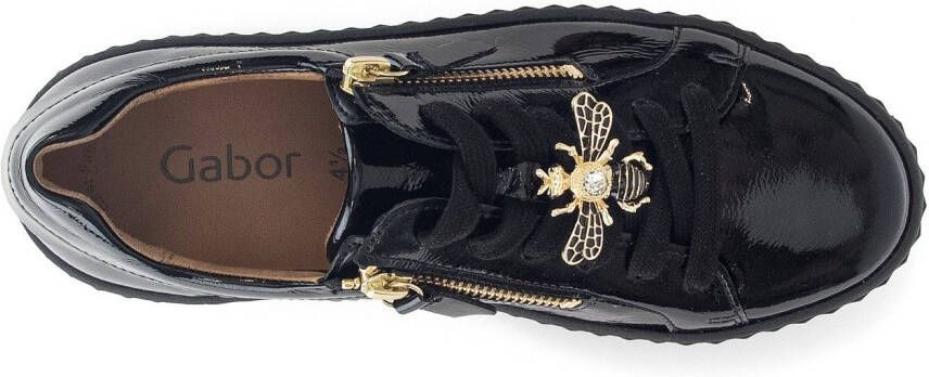 Gabor Plateausneakers met best fitting-uitrusting vrijetijdsschoen lage schoen veterschoen