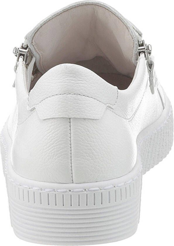 Gabor Plateausneakers vrijetijdsschoen lage schoen veterschoen met twee ritsen