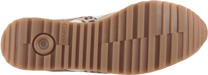 Gabor Plateausneakers Turijn vrijetijdsschoen lage schoen veterschoen comfortabele breedte h (=zeer breed)