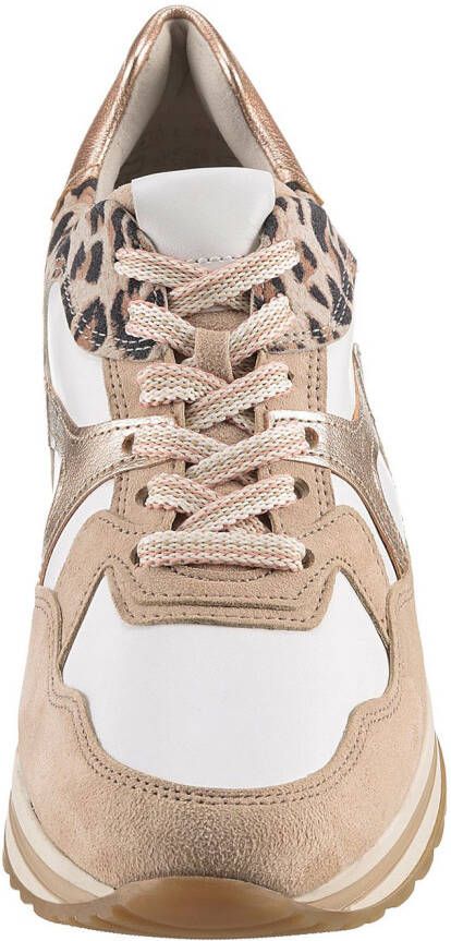Gabor Plateausneakers Turijn vrijetijdsschoen lage schoen veterschoen comfortabele breedte h (=zeer breed)