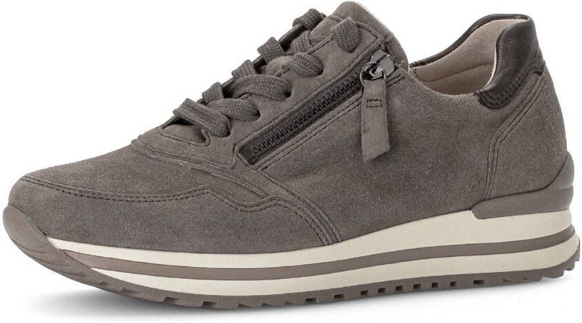Gabor Plateausneakers Turijn vrijetijdsschoen lage schoen veterschoen in comfortabele breedte g (breed)