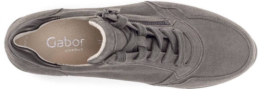 Gabor Plateausneakers Turijn vrijetijdsschoen lage schoen veterschoen in comfortabele breedte g (breed)
