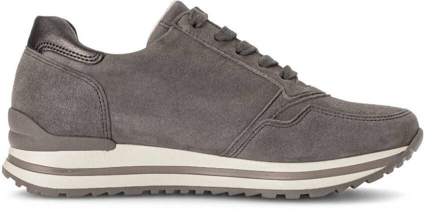 Gabor Plateausneakers Turijn vrijetijdsschoen lage schoen veterschoen in comfortabele breedte g (breed)
