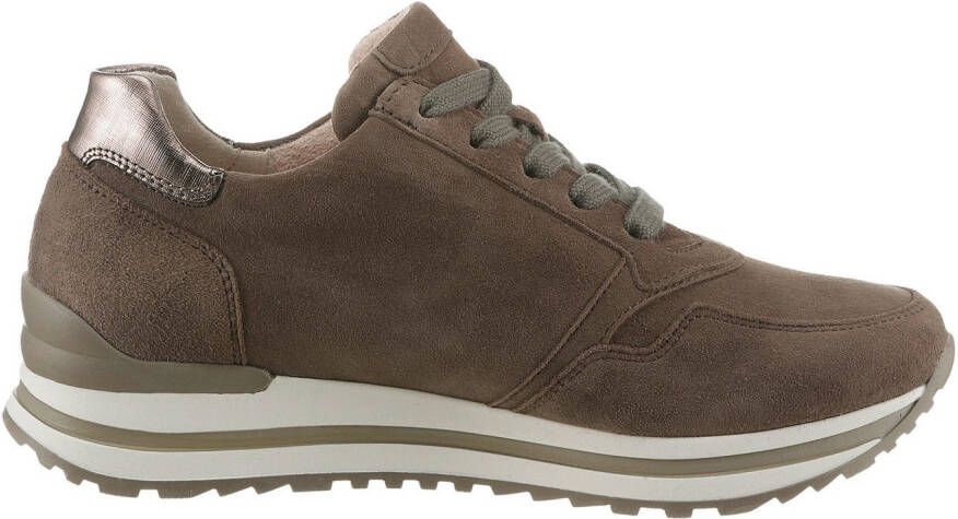Gabor Plateausneakers Turijn vrijetijdsschoen lage schoen veterschoen in comfortabele breedte g (breed)
