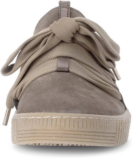 Gabor Plateausneakers Veterschoen lage schoen slipper met opgestikte versiersluiting