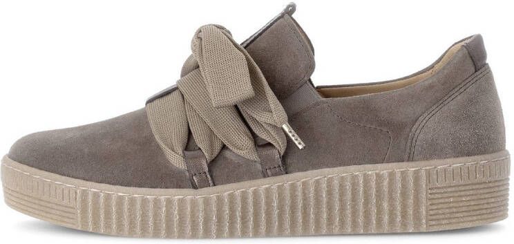 Gabor Plateausneakers Veterschoen lage schoen slipper met opgestikte versiersluiting