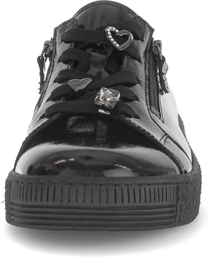 Gabor Plateausneakers vrijetijdsschoen halfschoen veterschoen met edele siermotieven