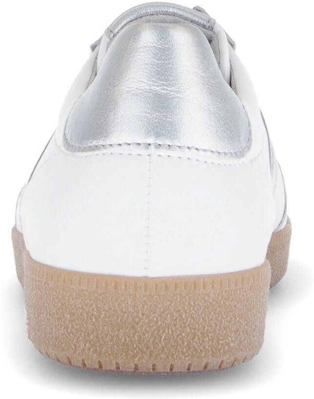 Gabor Plateausneakers vrijetijdsschoen lage schoen veterschoen contrastafwerking in metallic-look