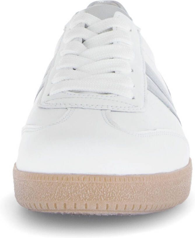 Gabor Plateausneakers vrijetijdsschoen lage schoen veterschoen contrastafwerking in metallic-look