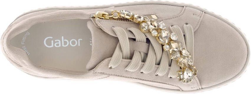 Gabor Plateausneakers vrijetijdsschoen lage schoen veterschoen met best fitting-uitrusting