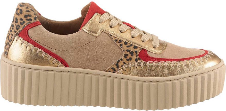 Gabor Plateausneakers vrijetijdsschoen lage schoen veterschoen met best fitting-uitrusting