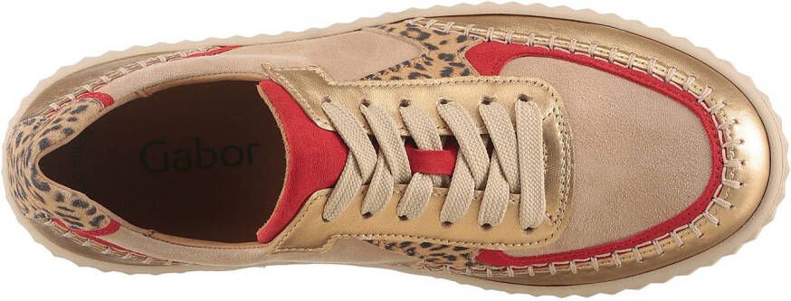 Gabor Plateausneakers vrijetijdsschoen lage schoen veterschoen met best fitting-uitrusting