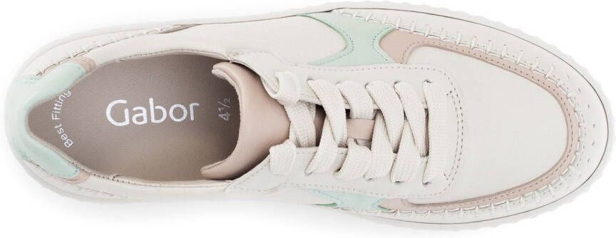Gabor Plateausneakers vrijetijdsschoen lage schoen veterschoen met best fitting-uitrusting