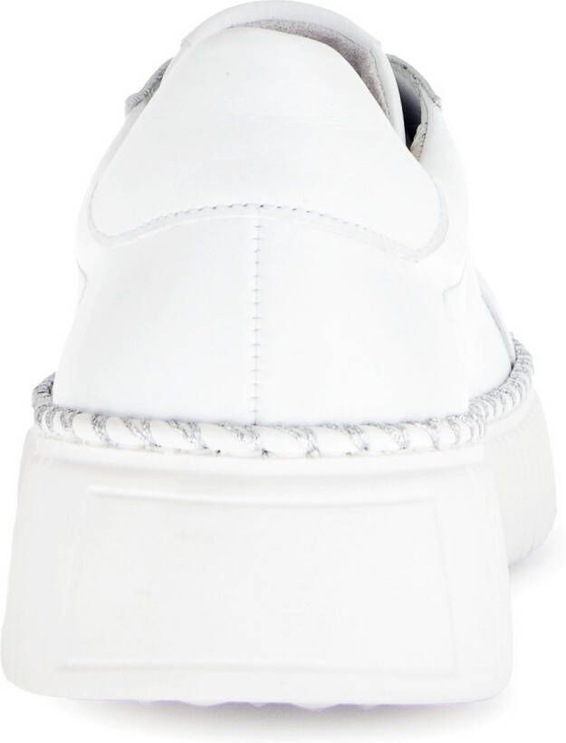 Gabor Plateausneakers vrijetijdsschoen lage schoen veterschoen met contrast-raamnaad