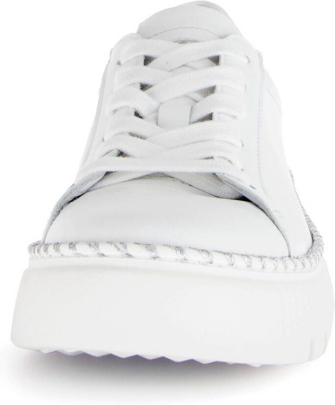 Gabor Plateausneakers vrijetijdsschoen lage schoen veterschoen met contrast-raamnaad