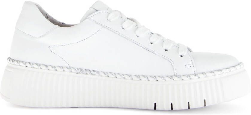 Gabor Plateausneakers vrijetijdsschoen lage schoen veterschoen met contrast-raamnaad