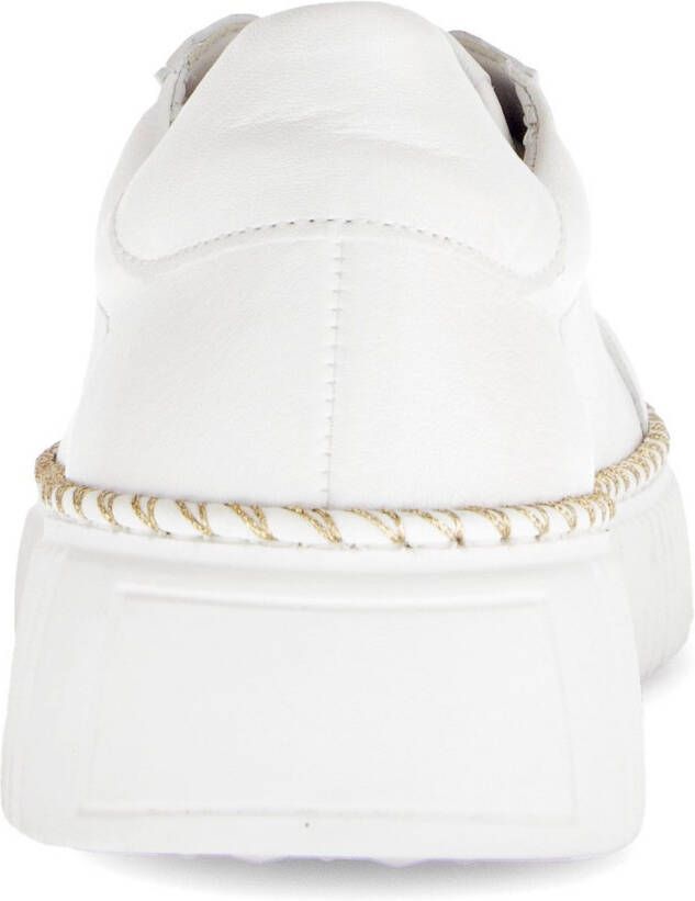 Gabor Plateausneakers vrijetijdsschoen lage schoen veterschoen met contrast-raamnaad