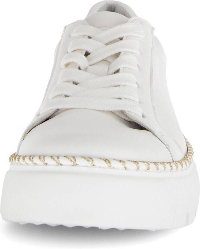 Gabor Plateausneakers vrijetijdsschoen lage schoen veterschoen met contrast-raamnaad