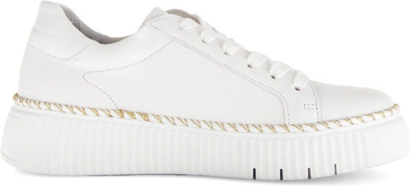 Gabor Plateausneakers vrijetijdsschoen lage schoen veterschoen met contrast-raamnaad